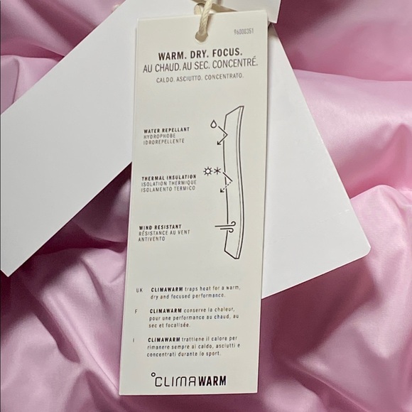 Adidas Women Pink CLIMAWARM Synthetic Down Jacket Sz Med NWT - Picture 9 of 12